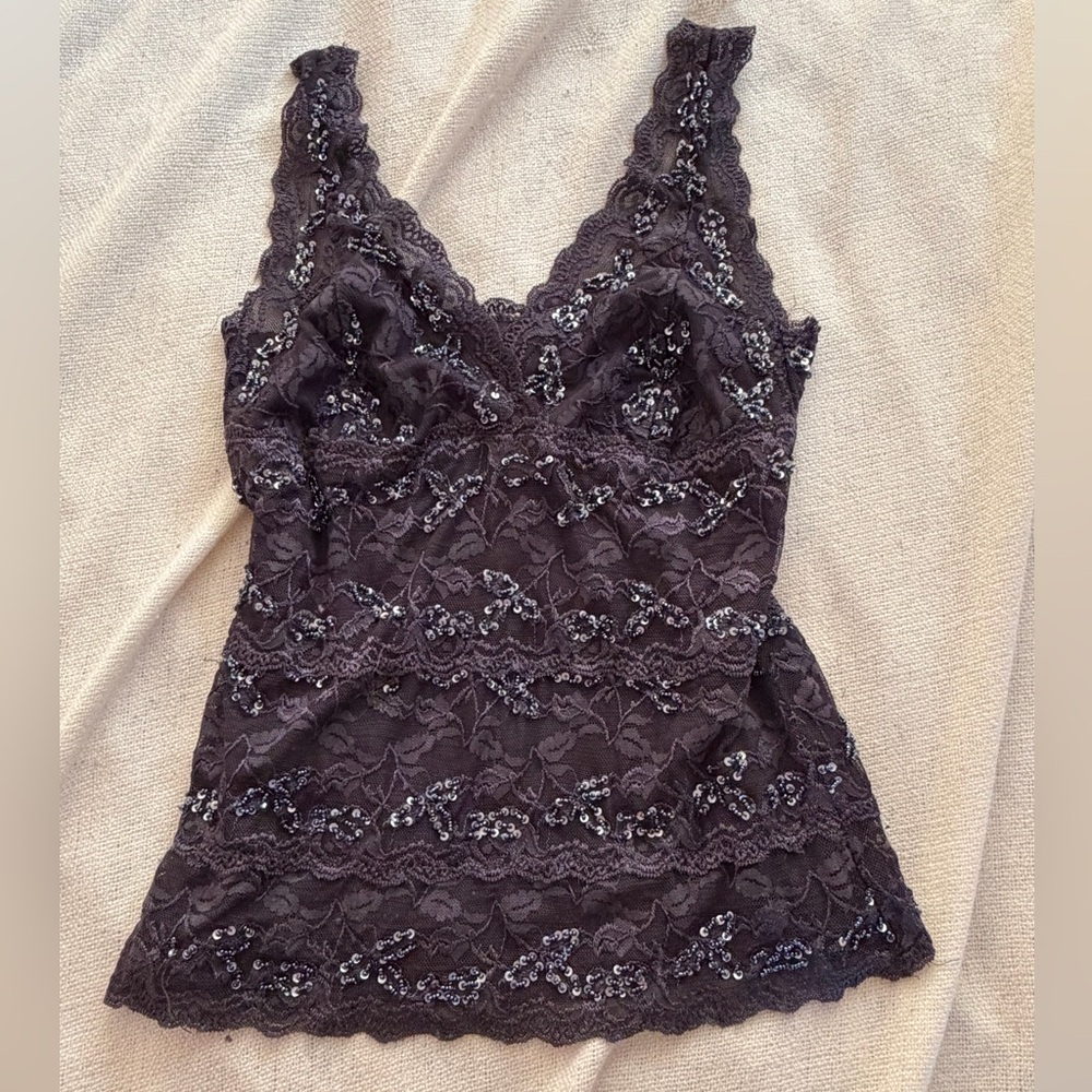Vintage Le Chateau Beaded Top